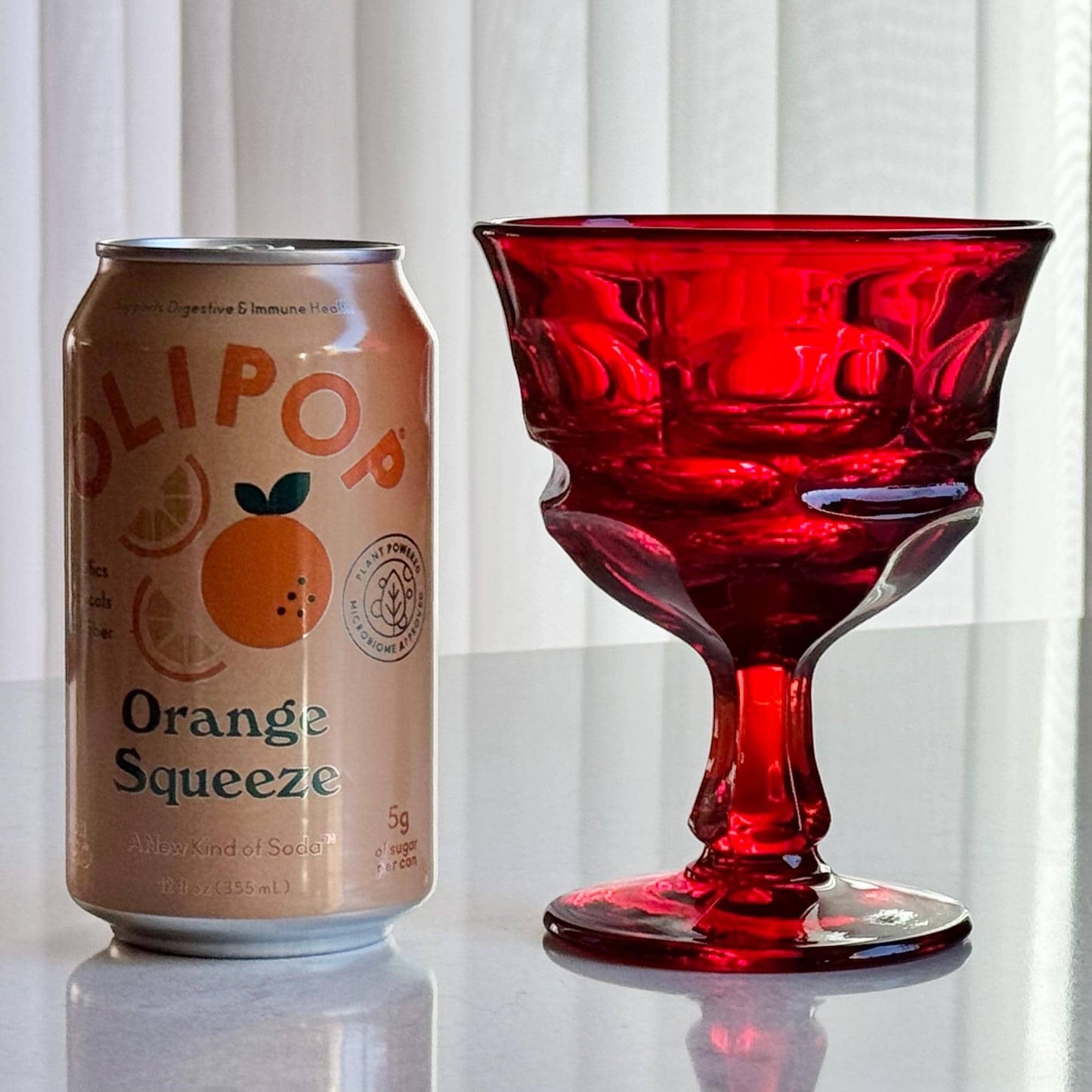 Vintage Fostoria Argus Ruby Red Glasses (circa 1964 - 1982) - Set of 8 Coupes