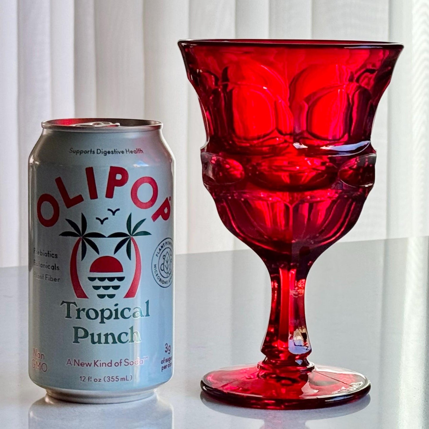 Vintage Fostoria Argus Ruby Red Glasses (circa 1964 - 1982) - Set of 8 Large Goblets