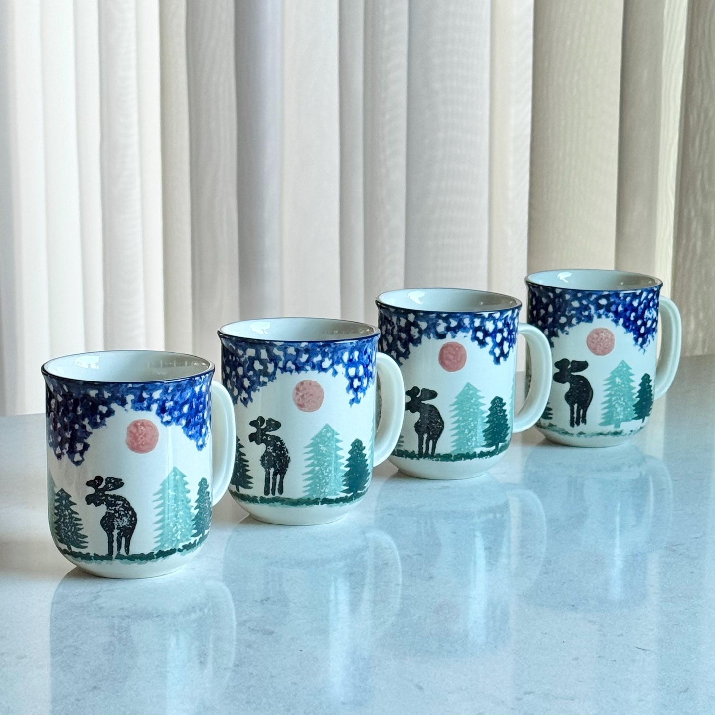 Vintage Thomson Woodland Dishes - Service for Four (12 pieces total)