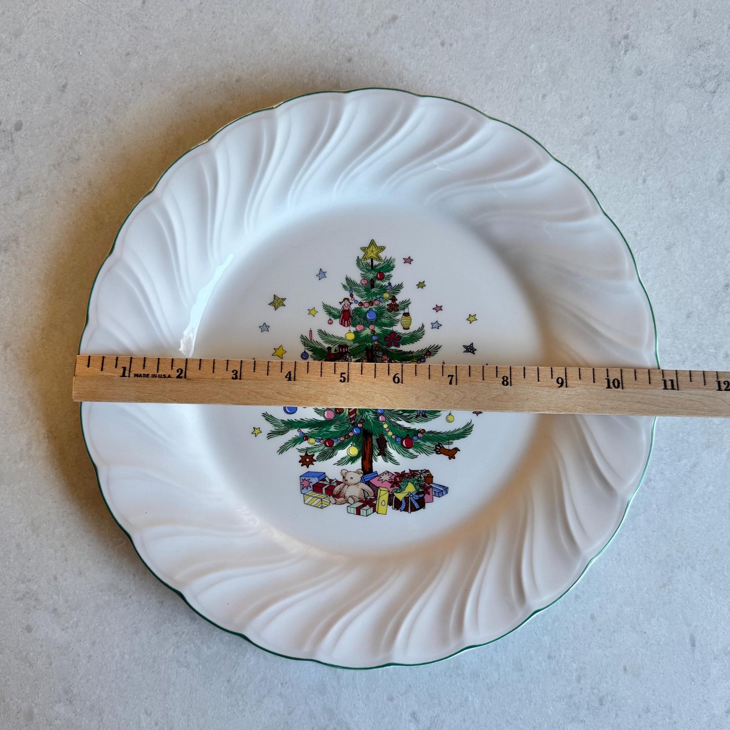 Vintage Nikko Happy Holidays Serving Tray with Handle