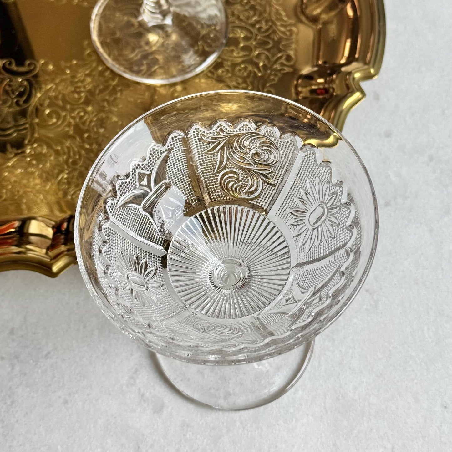 Vintage Westmoreland Glass Princess and Feather Glasses - Set of 4