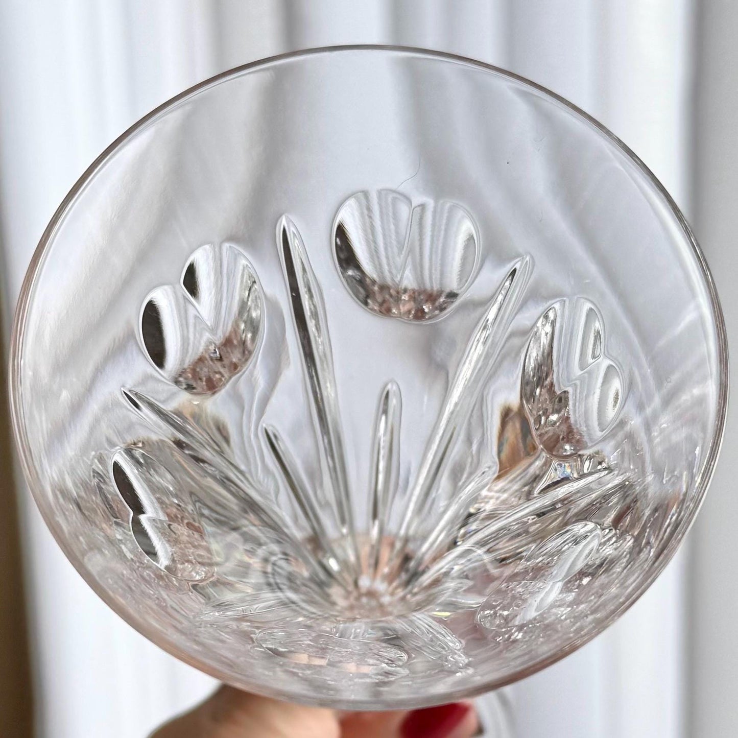 Vintage Waterford Heritage Collection Love Hearts Glasses (circa 1996 - 2005) - Set of 2 Champagne Flutes