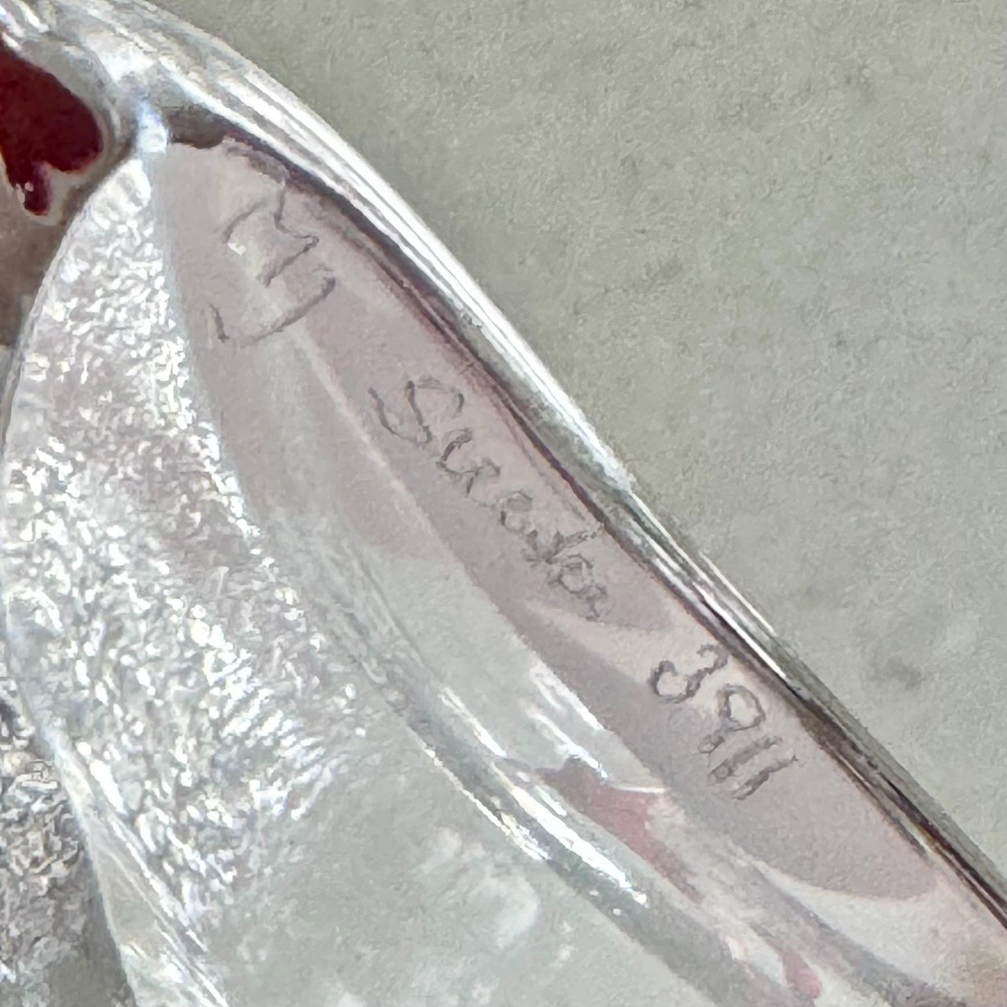 Mats Jonasson Maleras Viking Ship with Red Striped Double Flag—Large 4” x 6.25”