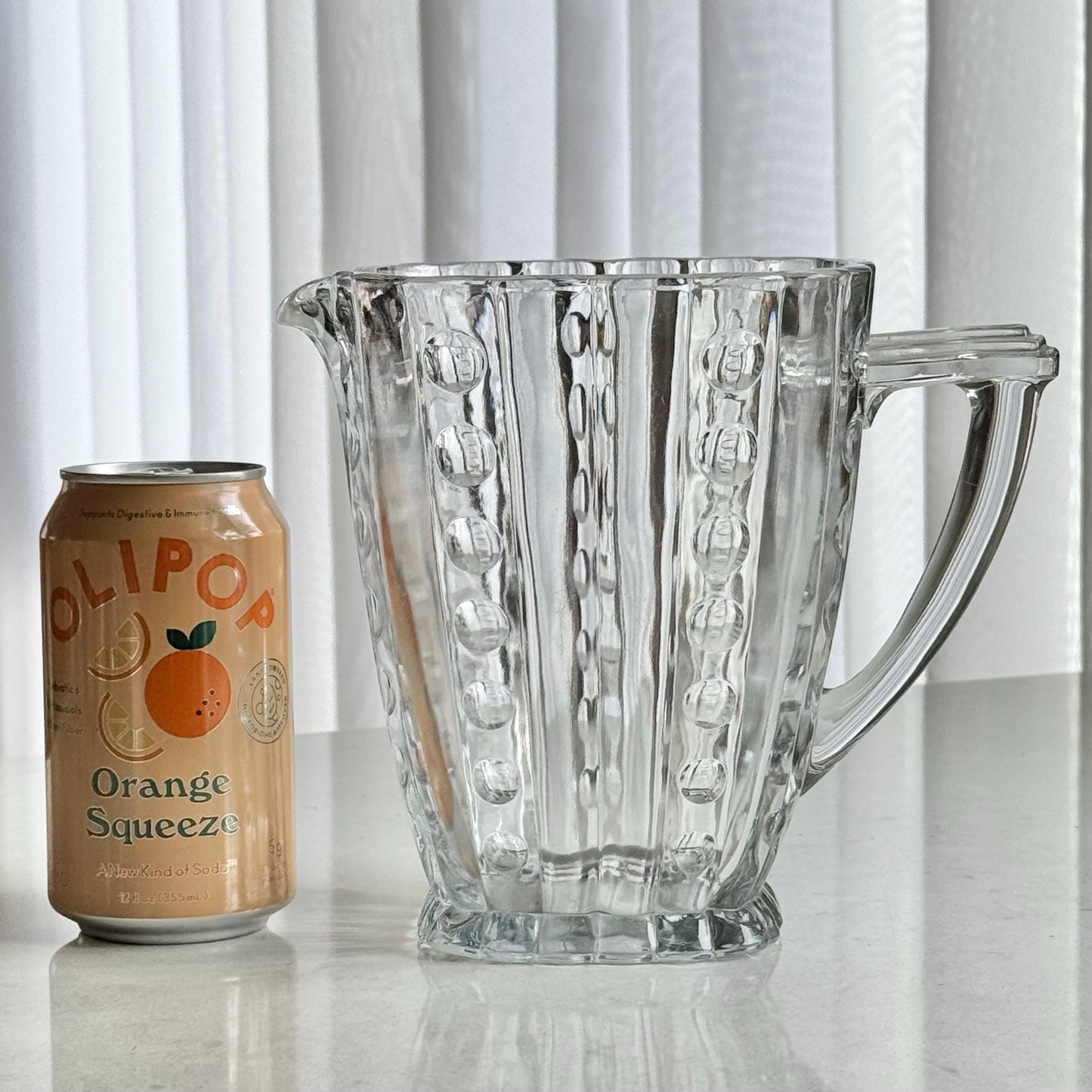 Vintage Heisey Old Sandwich Clear Pitcher (circa 1931 - 1956)