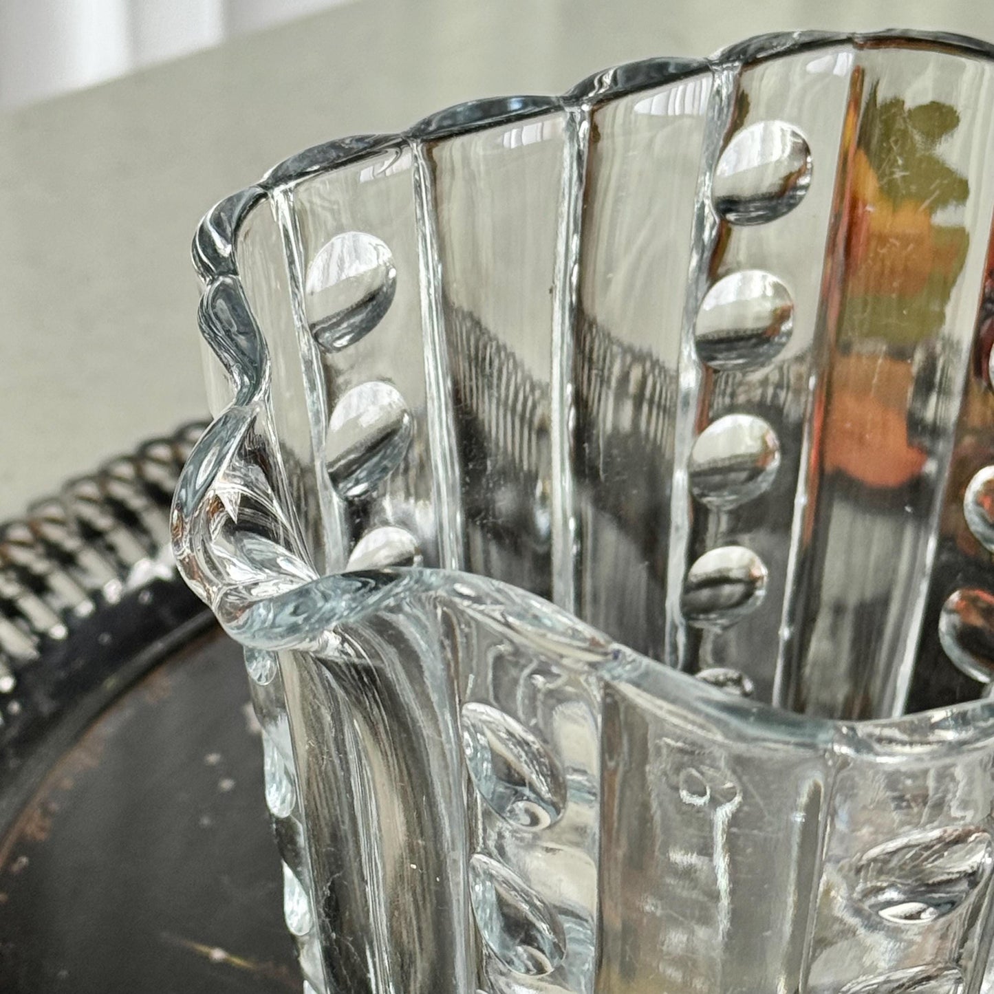 Vintage Heisey Old Sandwich Clear Pitcher (circa 1931 - 1956)