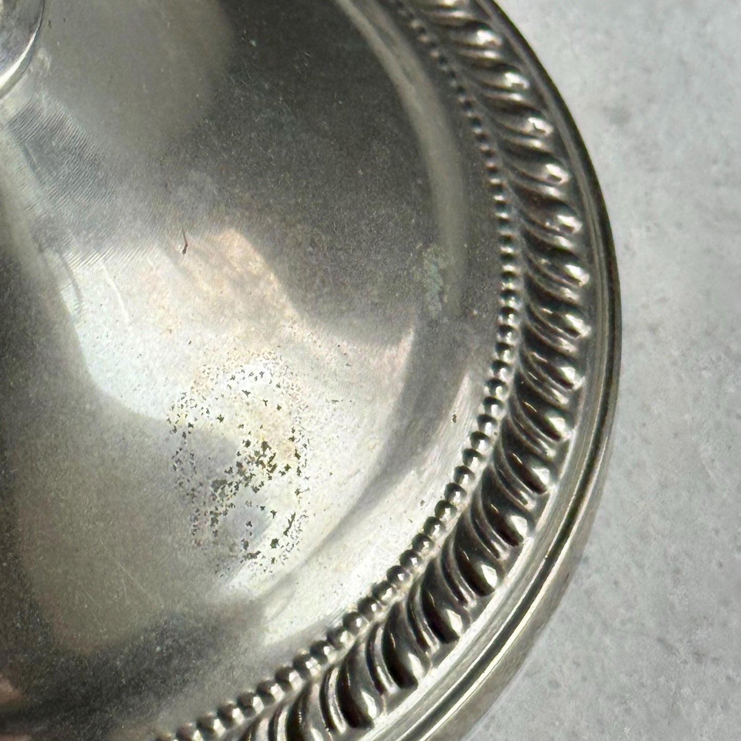 Vintage Duchin Creations 10-1/2 Inch Cake Stand with Sterling Holloware Detachable Base