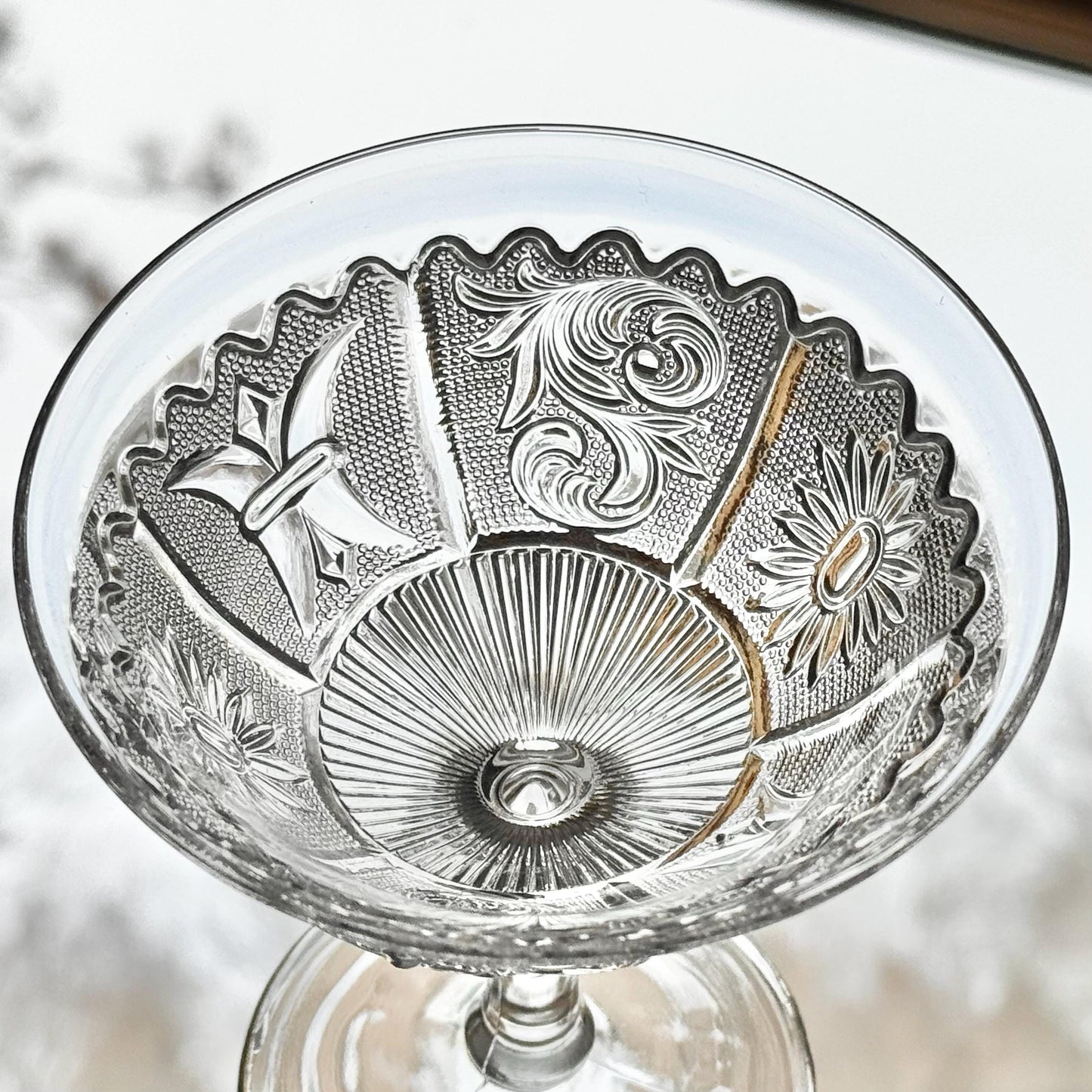 Vintage Westmoreland Glass Princess and Feather Glasses - Set of 4