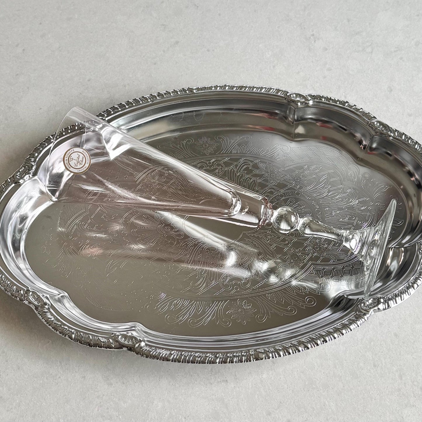 Vintage Pink Avon Honor Society President’s Club Tribute Glasses (circa 2001 - 2002) - Set of 2 Champagne Flutes