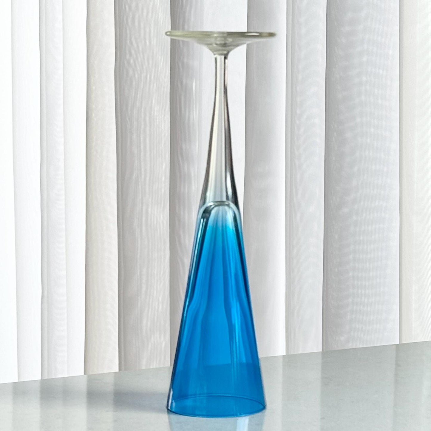 Vintage Leonardo Sektglaser Cobalt Blue Glasses - Set of 10Flutes