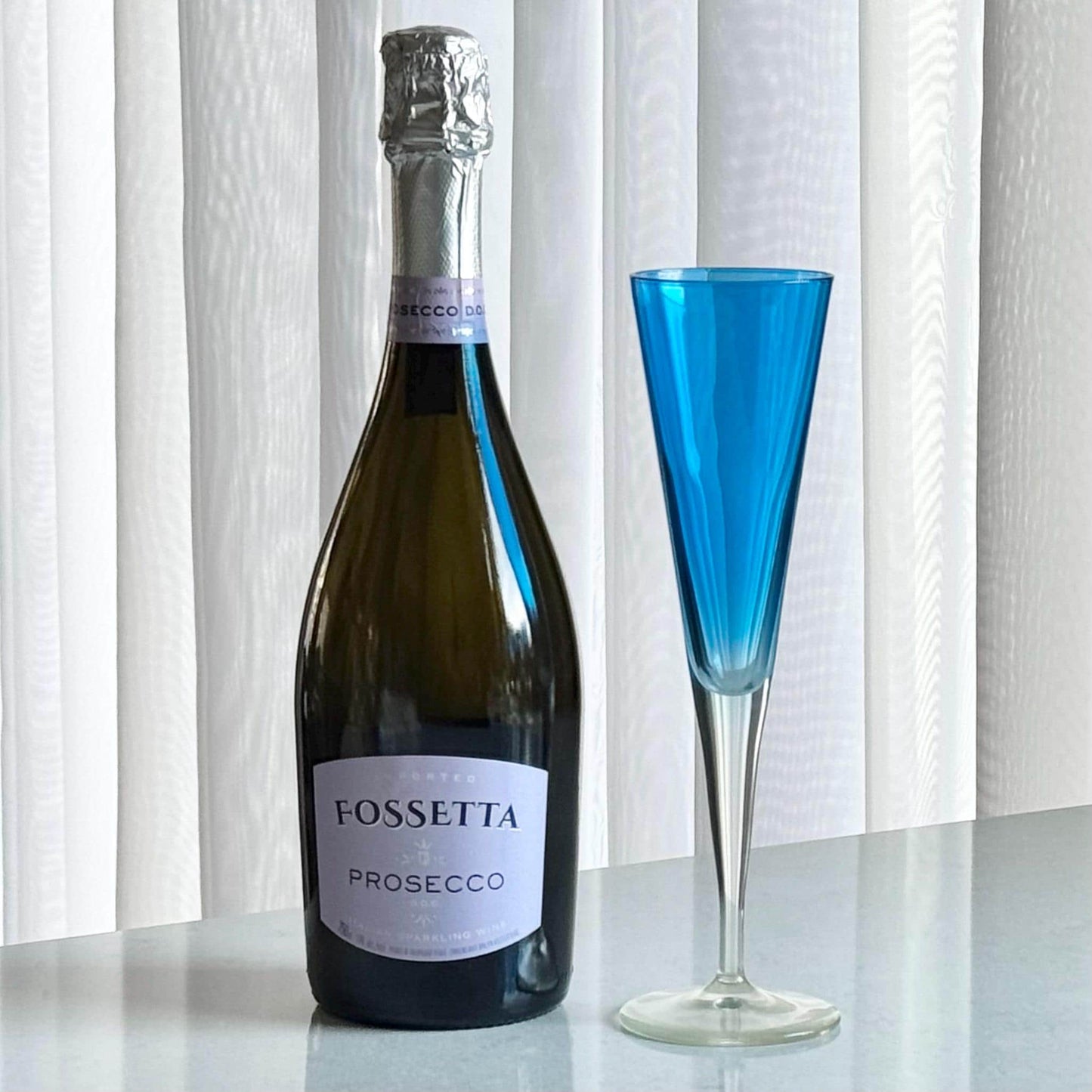 Vintage Leonardo Sektglaser Cobalt Blue Glasses - Set of 10Flutes