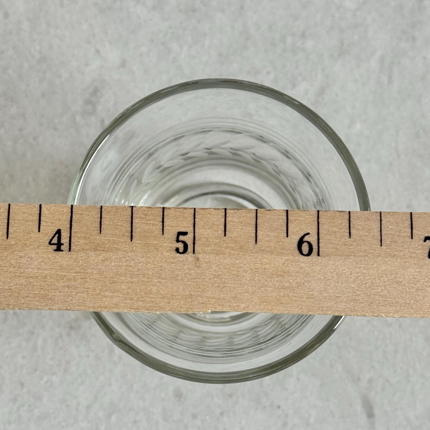 Vintage Anchor Hocking Laurel Cut Glasses - Set of 6