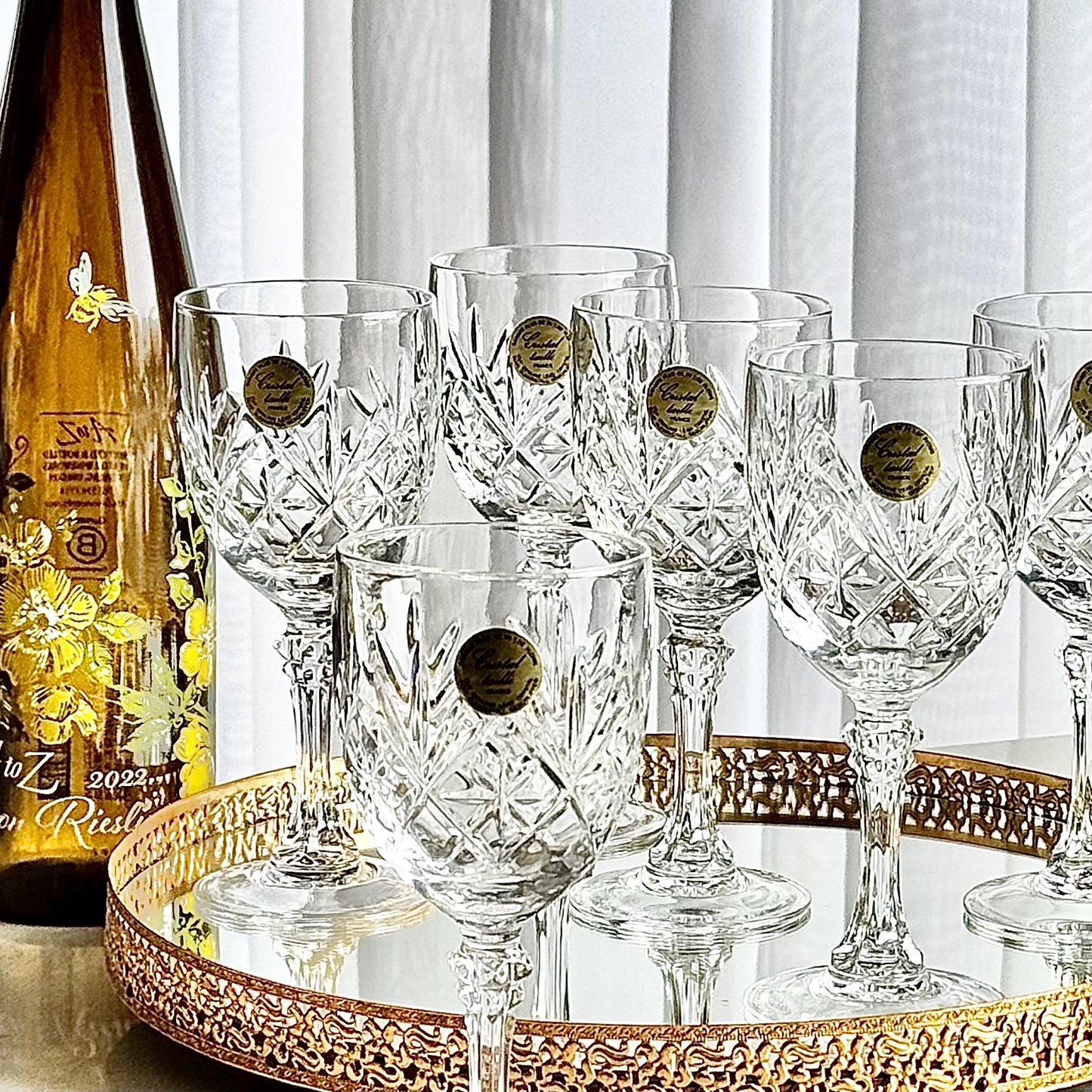 Vintage Cristal D’Arques-Durand Deauville Glasses - Set of 6
