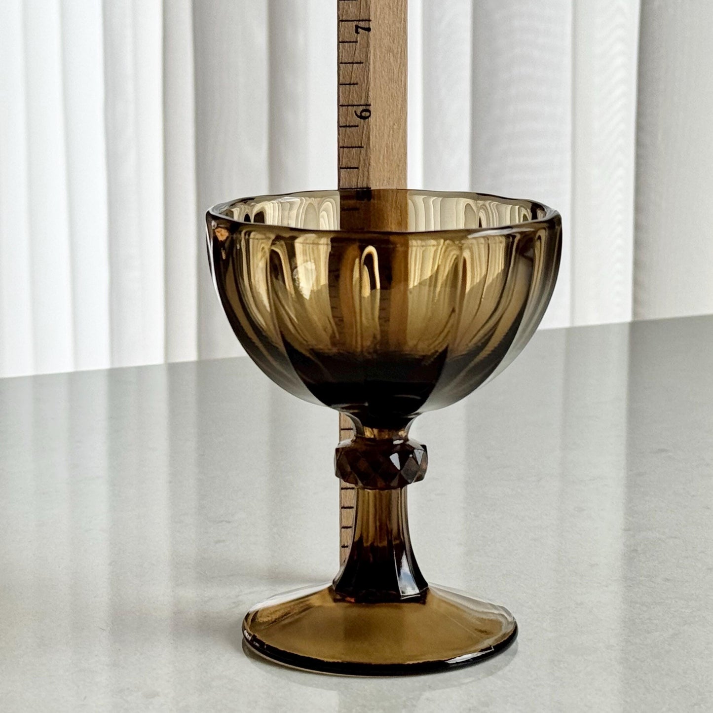 Vintage Imperial Glass Essex Brown Coupes  (circa 1982 - 1984) - Set of 12