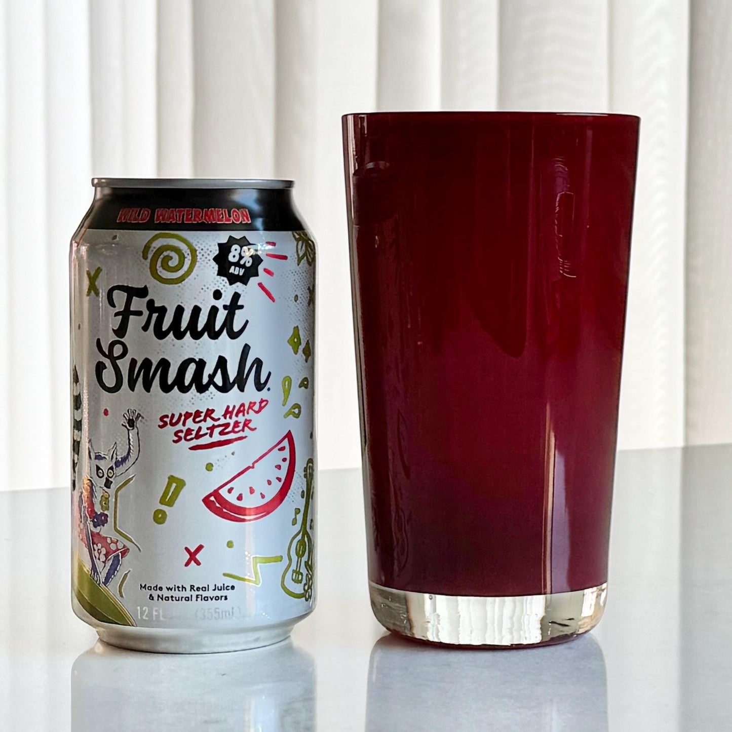 Vintage Ruby Red Cased Glasses - 14 Tumblers Available