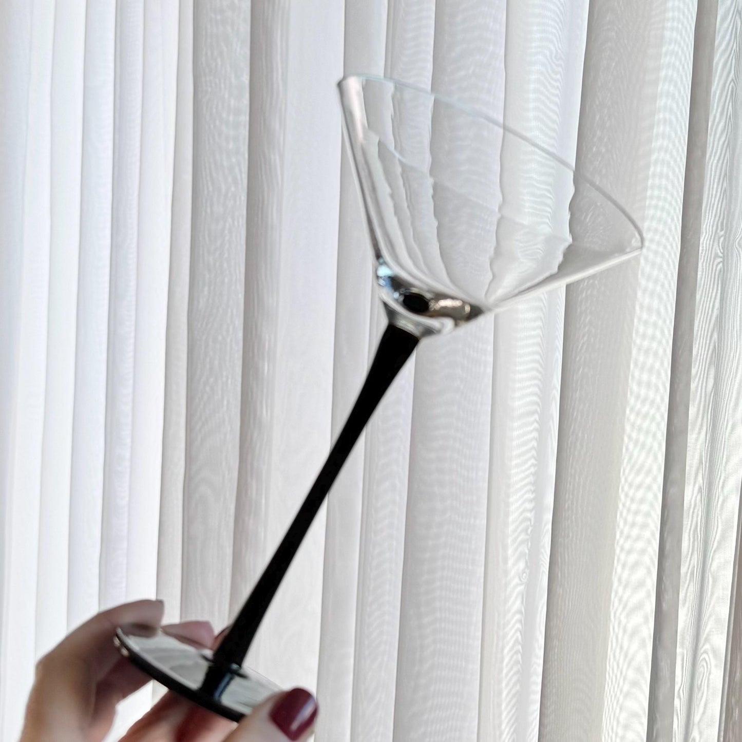 Vintage Artland Black Stem Glasses - Set of 4