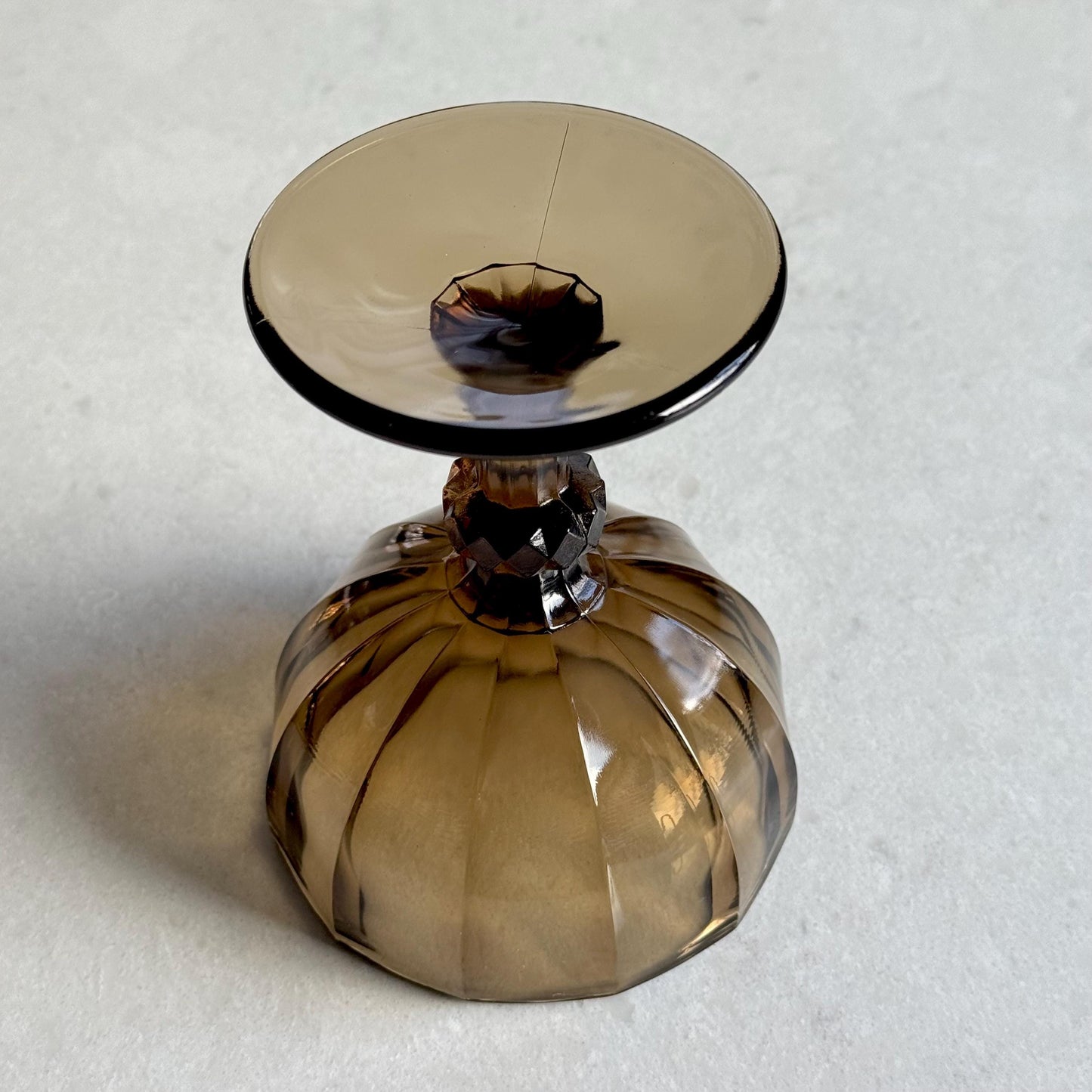 Vintage Imperial Glass Essex Brown Coupes  (circa 1982 - 1984) - Set of 12
