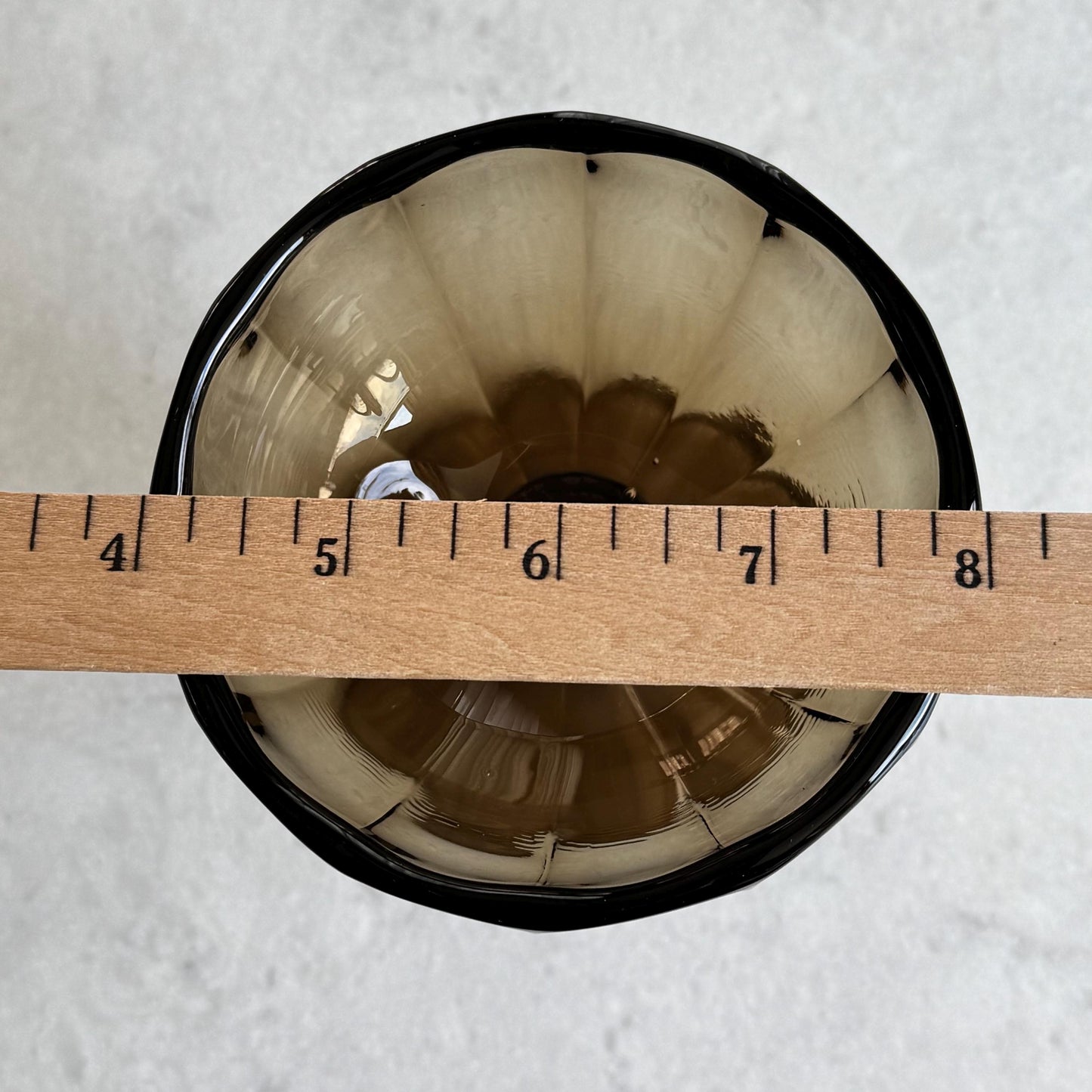 Vintage Imperial Glass Essex Brown Coupes  (circa 1982 - 1984) - Set of 12