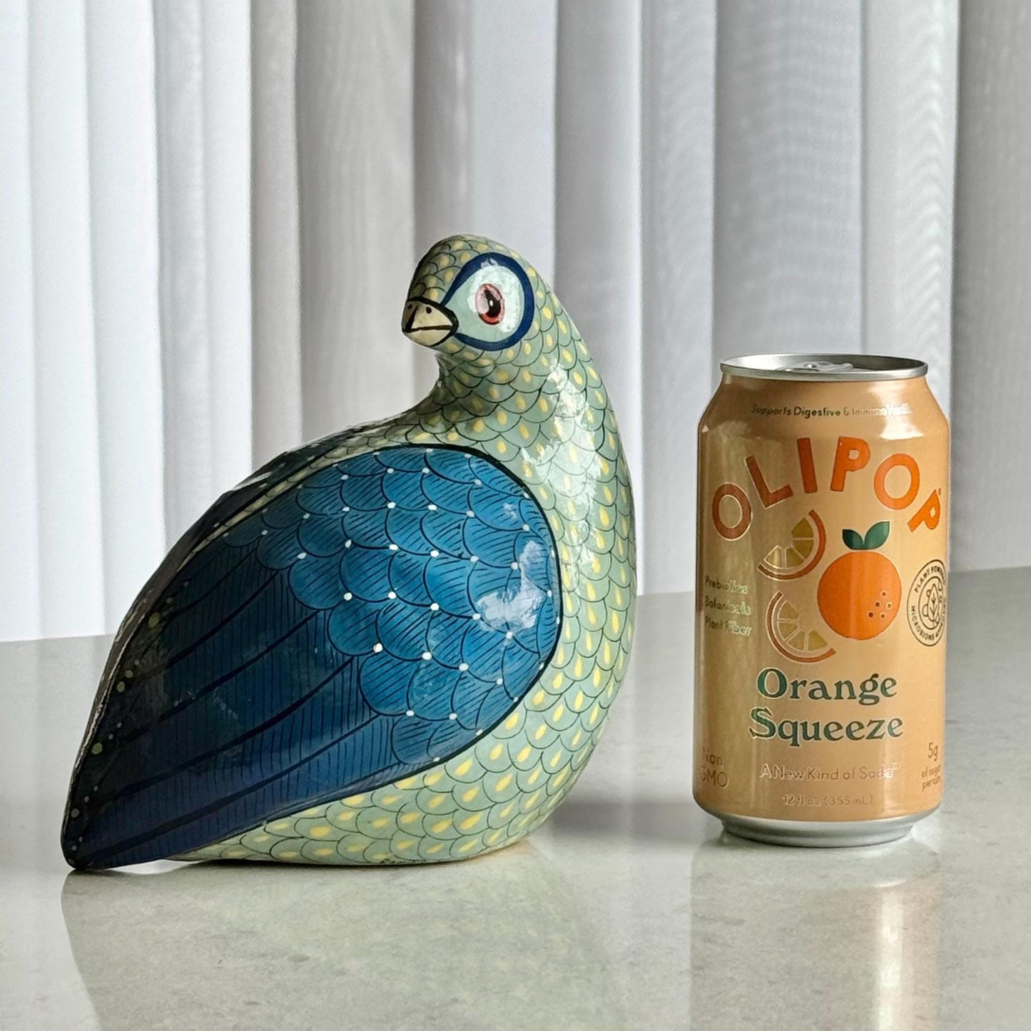 Vintage Signed Ramiro Coss y Leon Paper Mache Quail Bird