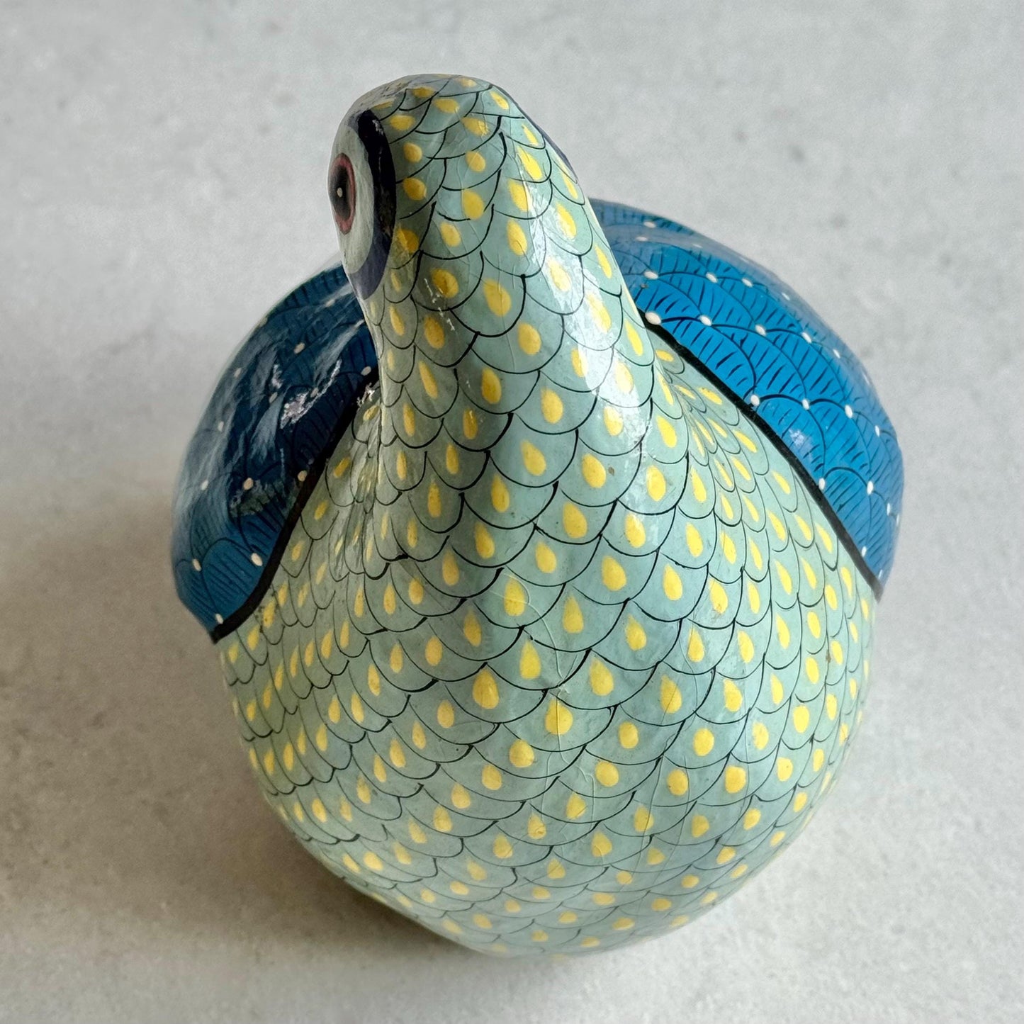 Vintage Signed Ramiro Coss y Leon Paper Mache Quail Bird