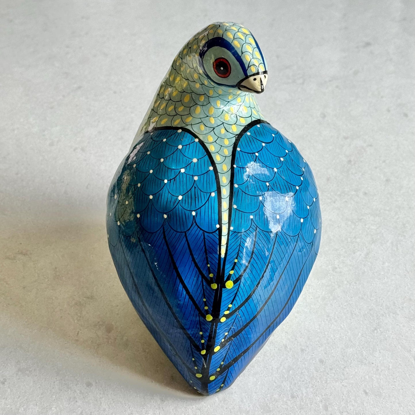 Vintage Signed Ramiro Coss y Leon Paper Mache Quail Bird