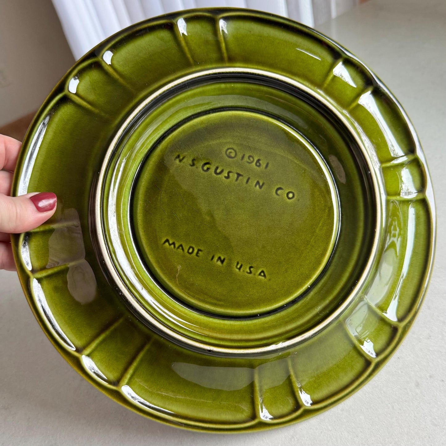 Vintage N.S. Gustin Co. Tureen with Ladle and Underplate (circa 1961)