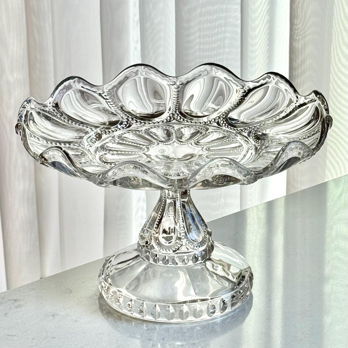 Vintage EAPG Pedestal Dish
