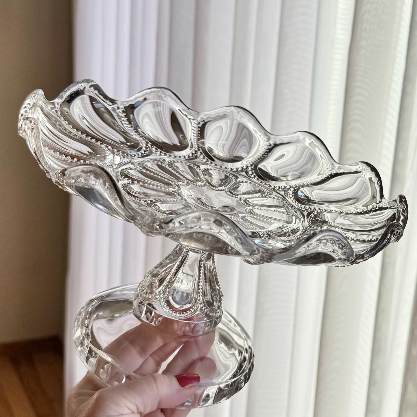 Vintage EAPG Pedestal Dish