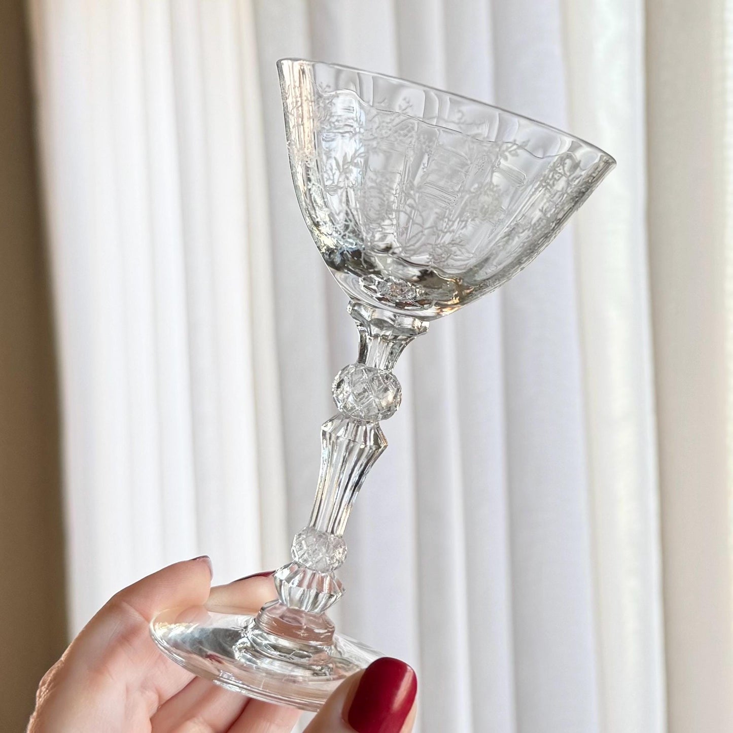 Vintage Fostoria Chintz Glasses (circa 1940 - 1973) - Set of 5