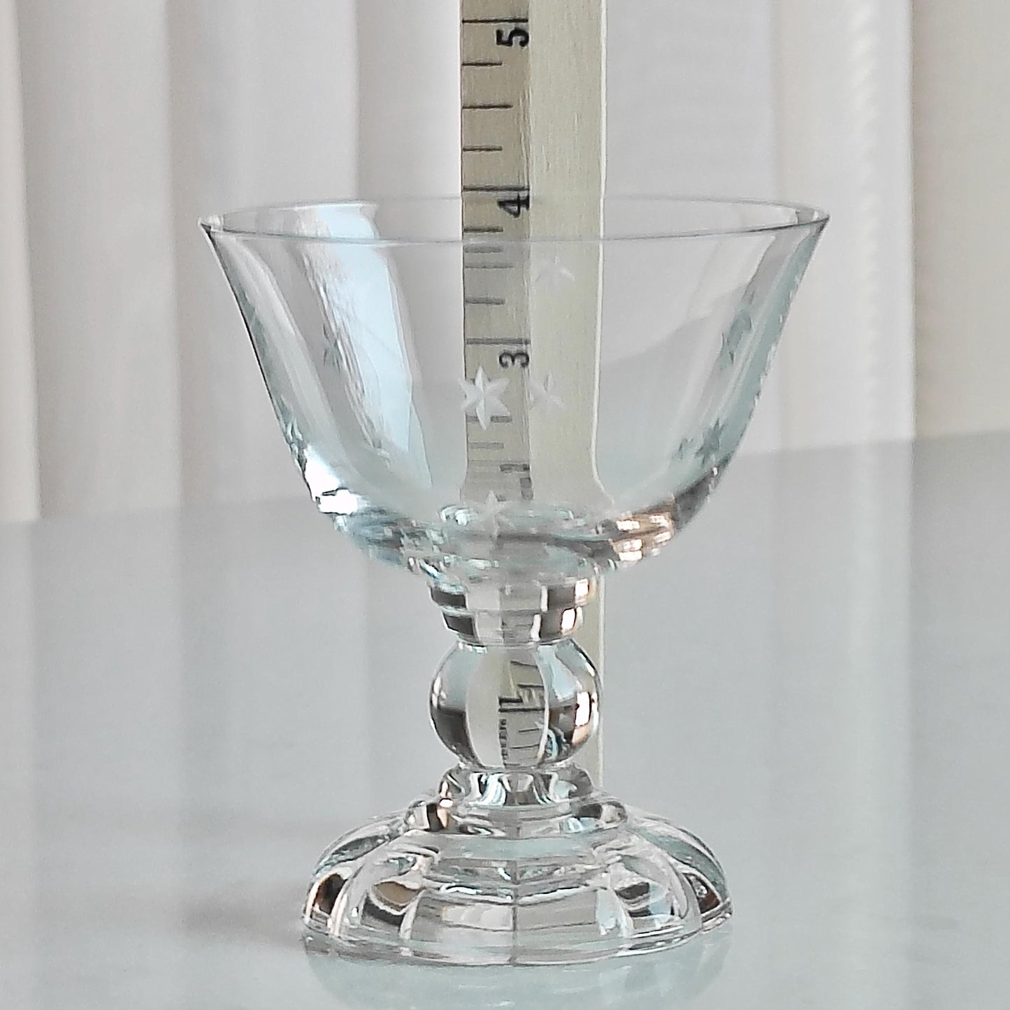 Vintage Fostoria National Star Cut Glasses (circa 1933 - 1943) - Set of 10
