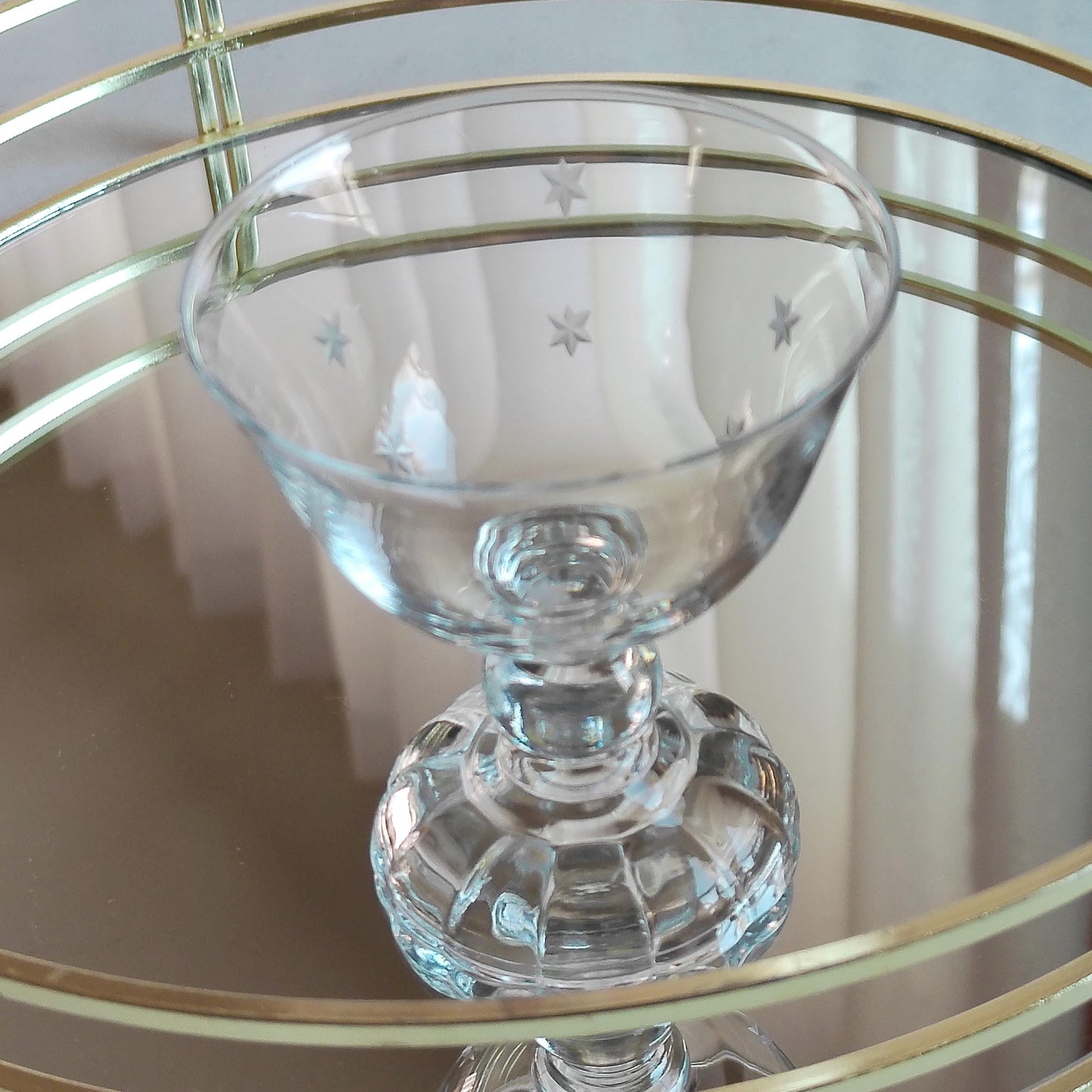 Vintage Fostoria National Star Cut Glasses (circa 1933 - 1943) - Set of 10
