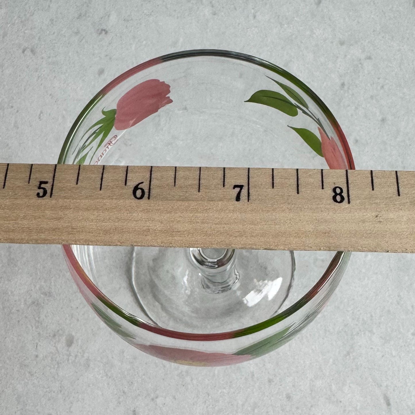 Vintage Franciscan Desert Rose Glasses (6-1/2 inch, 12 oz.) - Set of 8