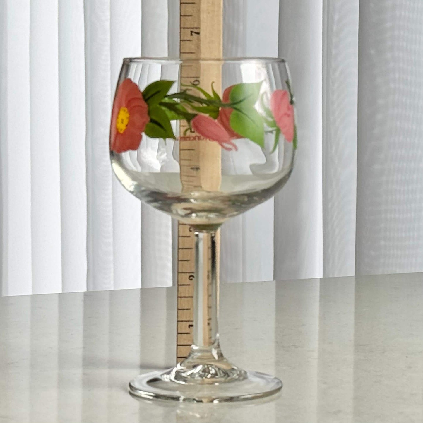 Vintage Franciscan Desert Rose Glasses (6-1/2 inch, 12 oz.) - Set of 8