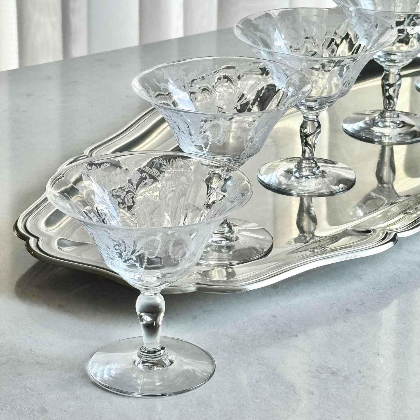 Vintage Morgantown Milan Glasses - Set of 6