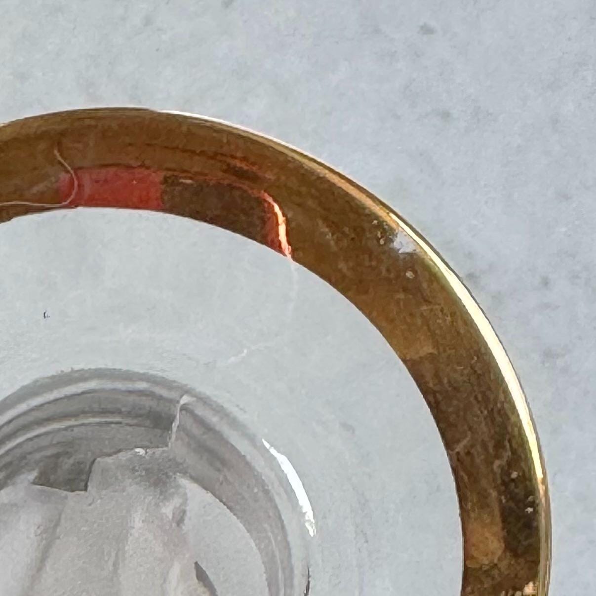 Vintage Bayel Napoleon Gold Trim Glasses with N Etch on Bowl - Set of 2 (#N2)