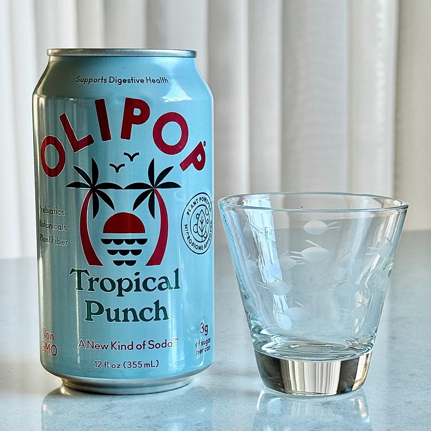 Vintage Fish Etched Glasses - Set of 6