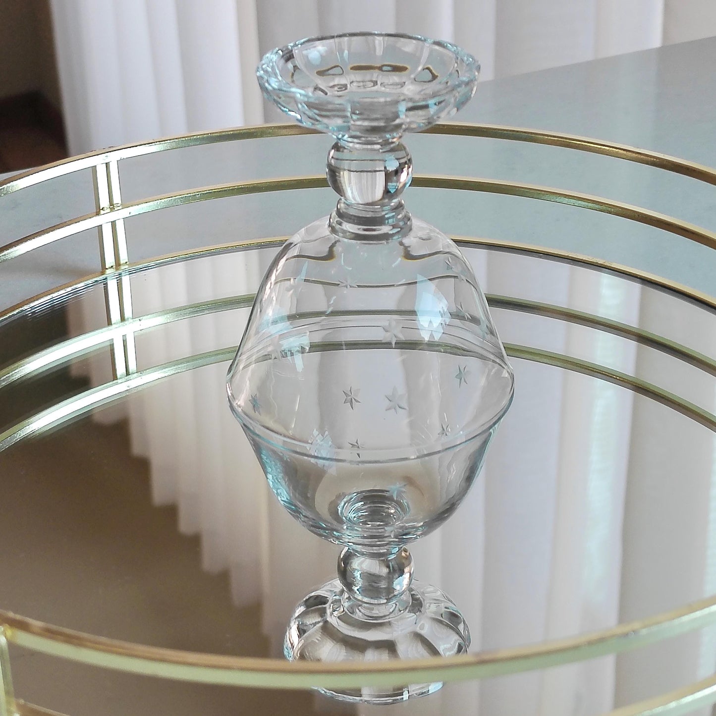 Vintage Fostoria National Star Cut Glasses (circa 1933 - 1943) - Set of 10