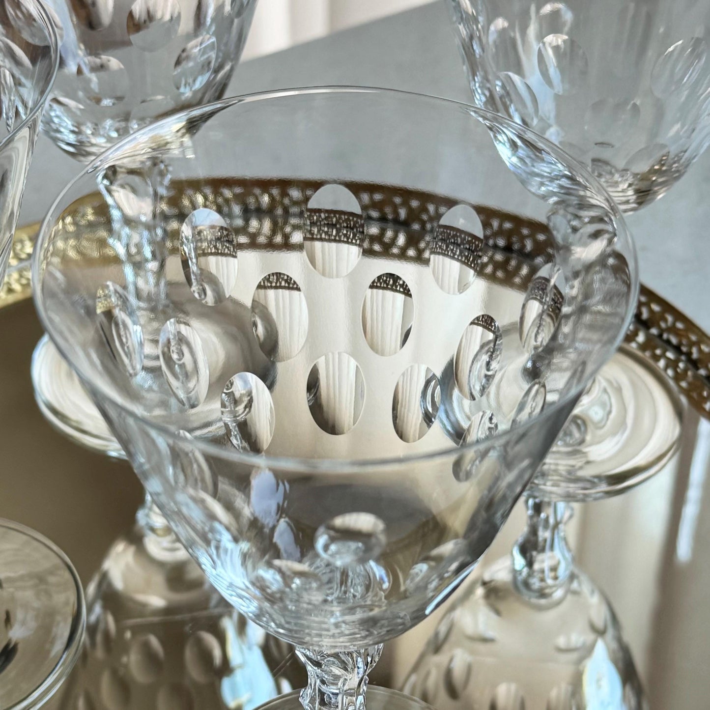 Vintage Nancy Prentiss George and Martha Glasses - Set of 4