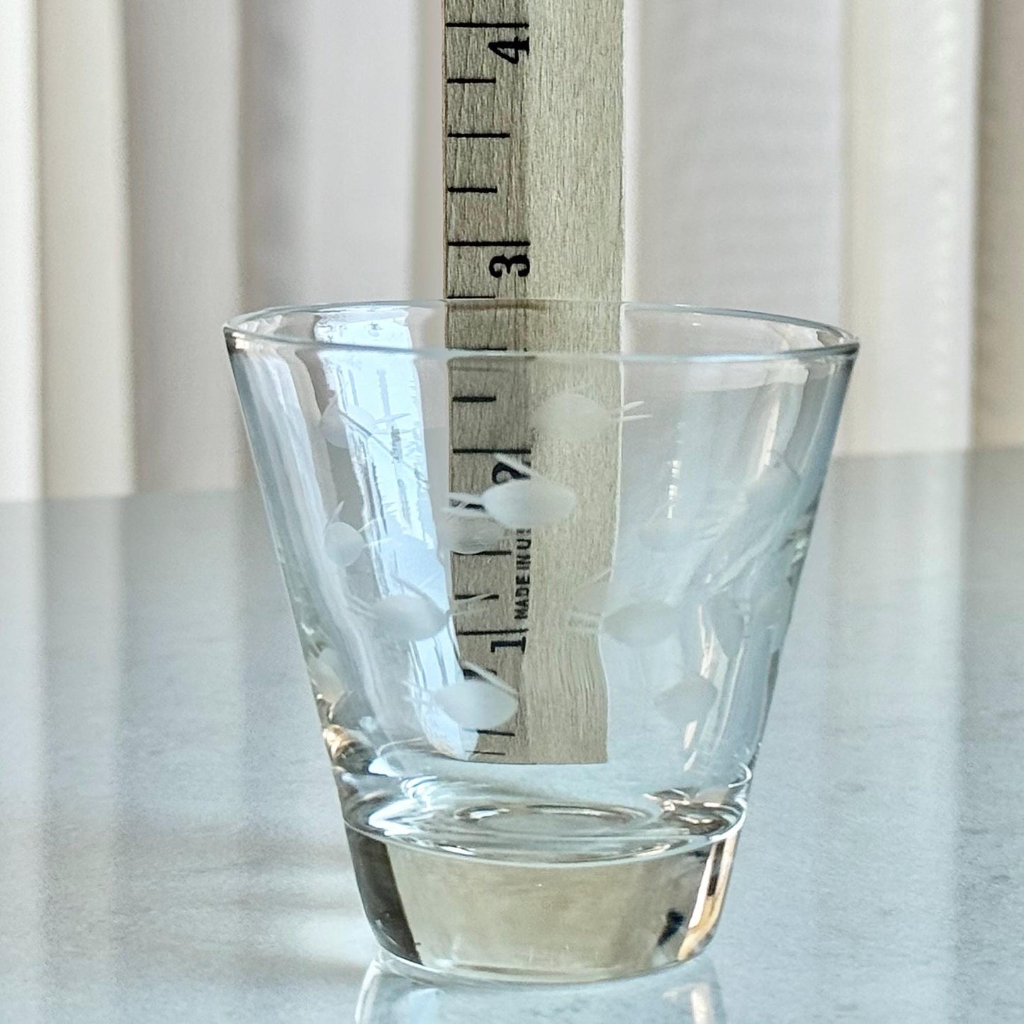 Vintage Fish Etched Glasses - Set of 6