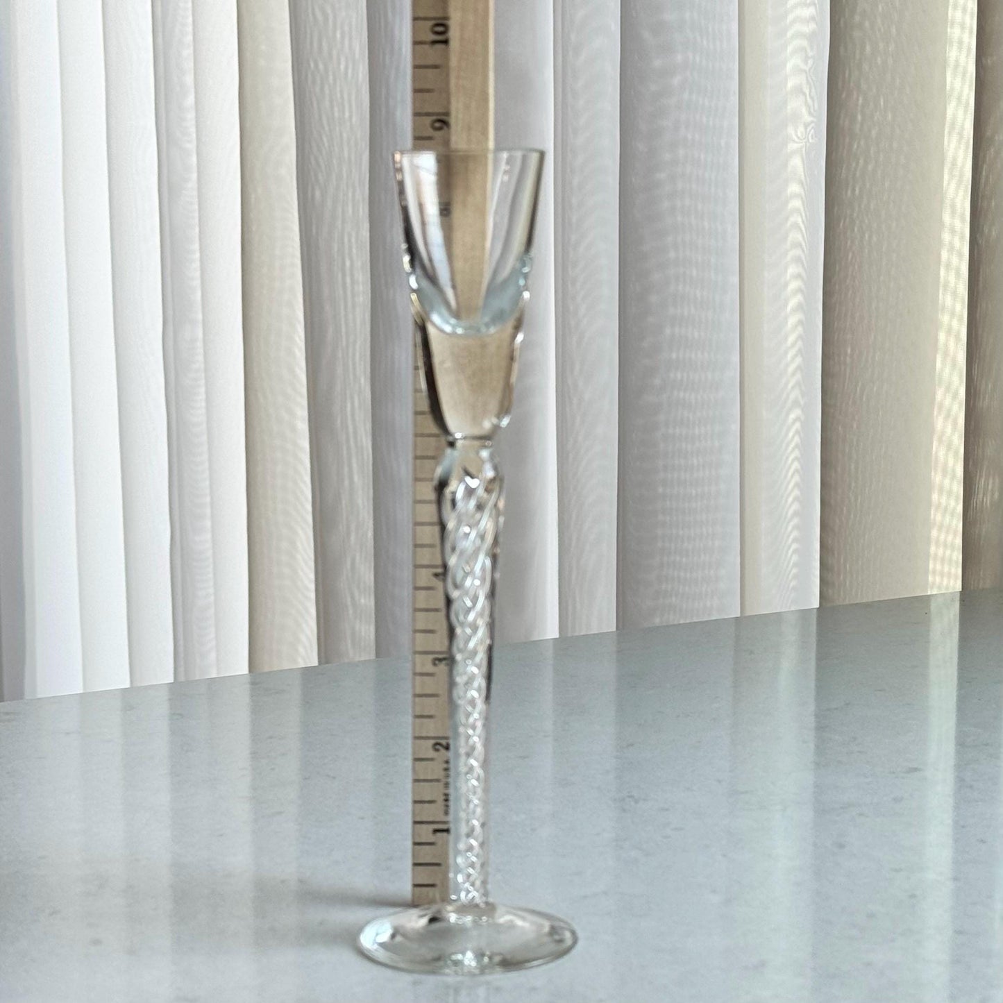 Vintage Bohemia Crystal-Crystalex Air Twist Stem Glasses (#BOC270) - Set of 5