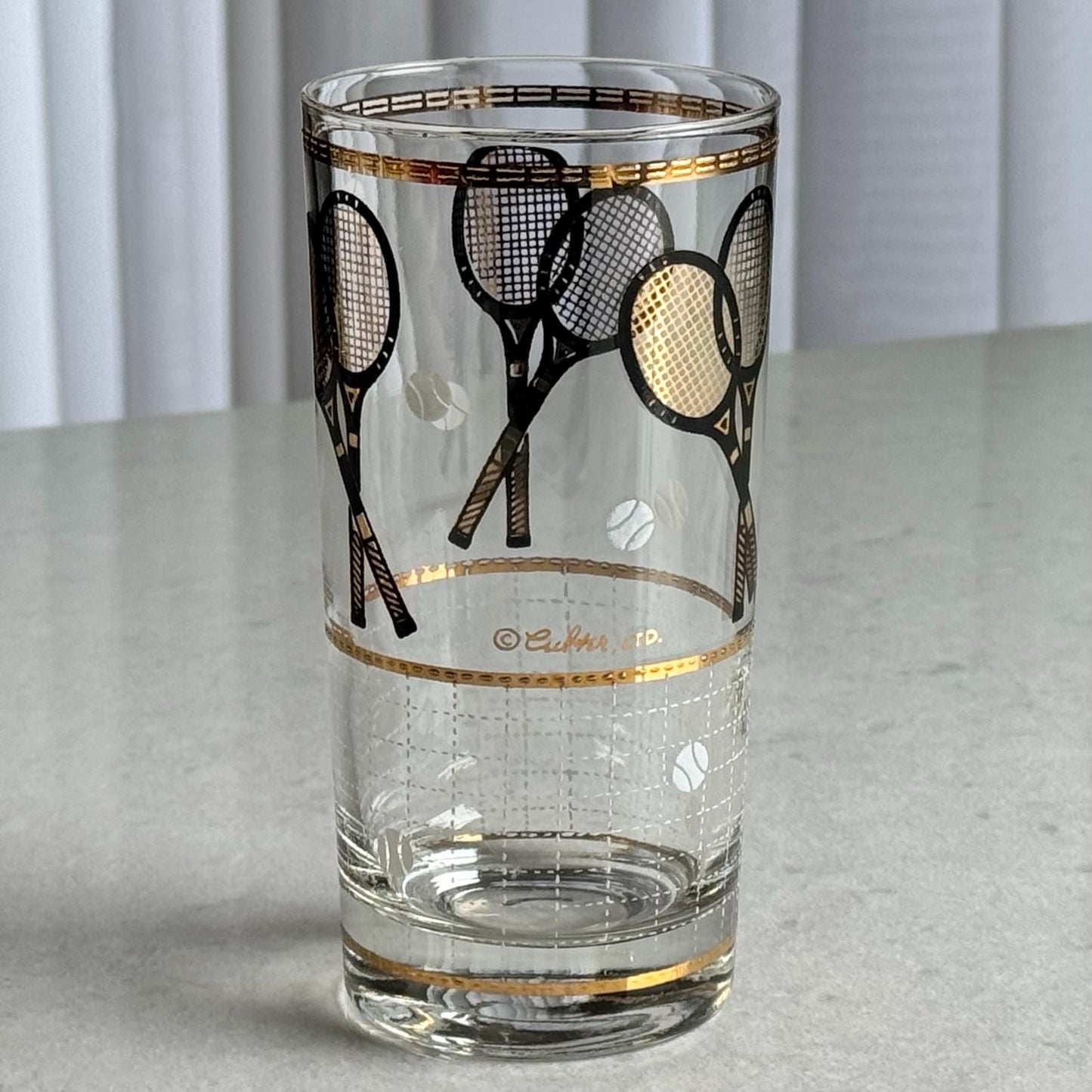 Vintage Culver Tennis Highball Glasses - Set of 8