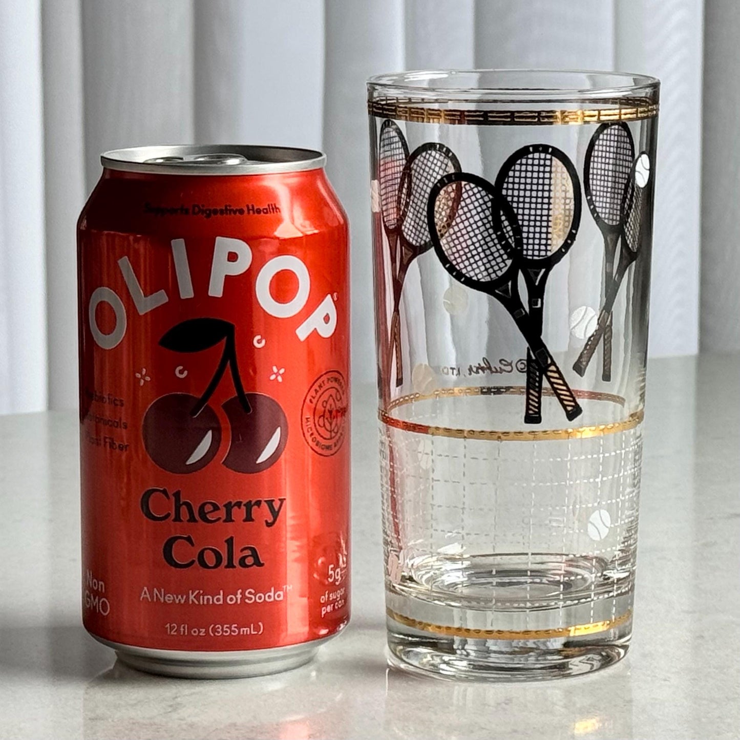 Vintage Culver Tennis Highball Glasses - Set of 8