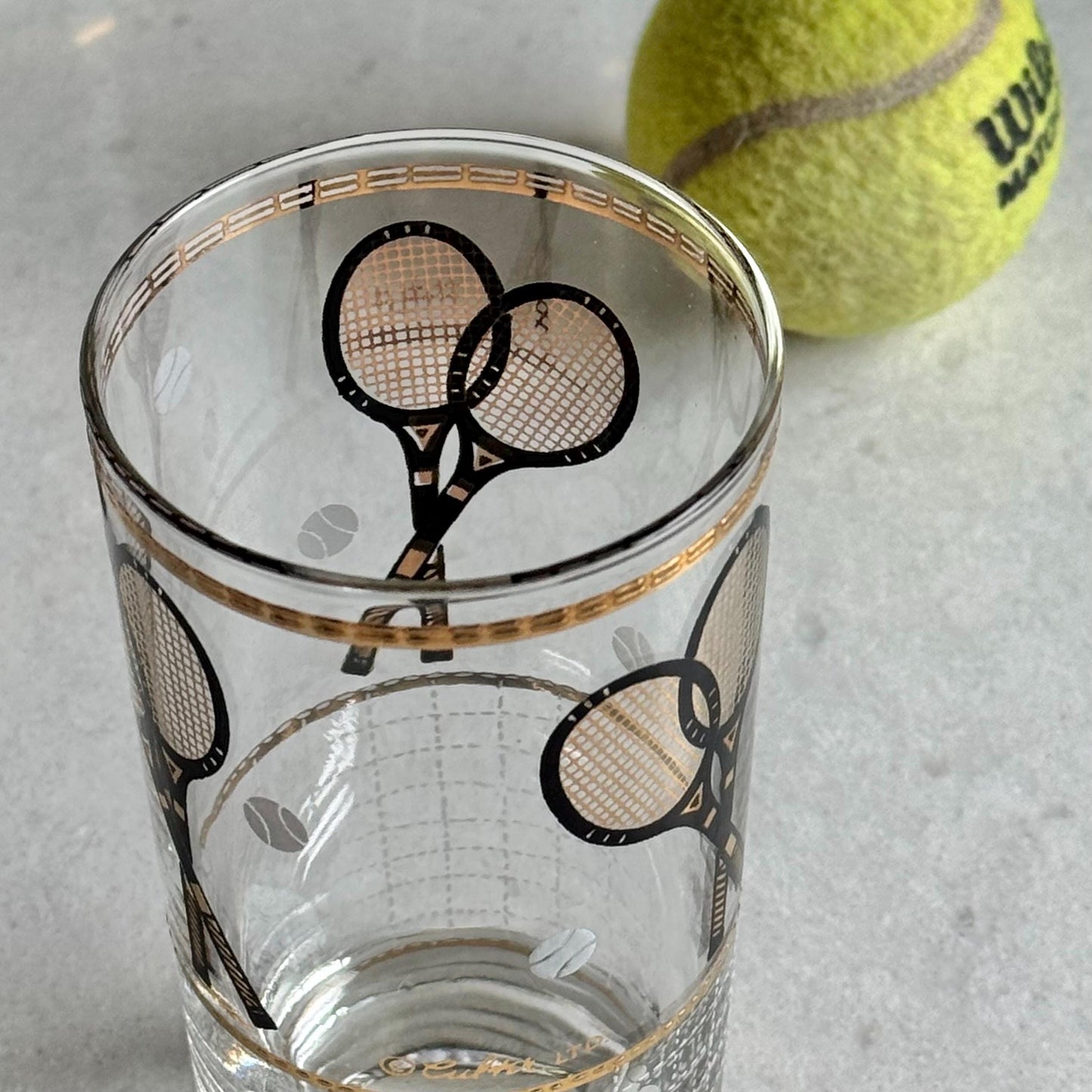Vintage Culver Tennis Highball Glasses - Set of 8