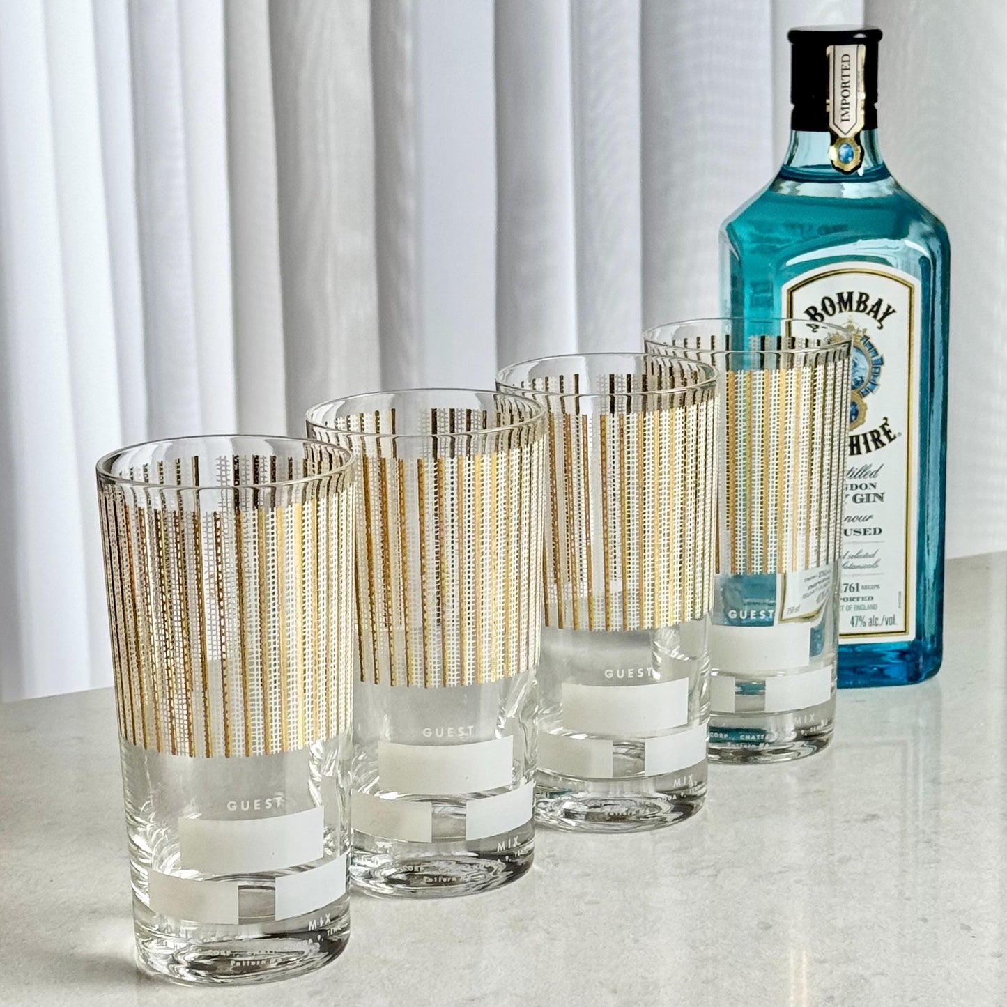 Vintage Hi-Jac Guest Glasses - Set of 4