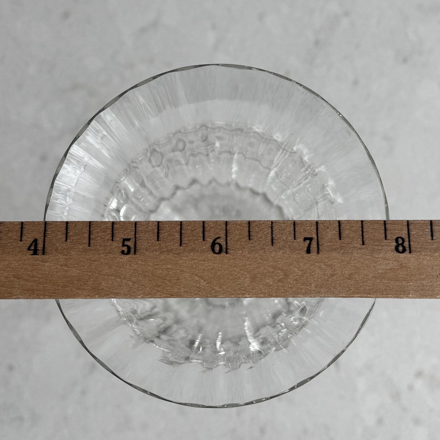 Vintage Crystal Ribbed Glasses - Set of 10 Large Goblets
