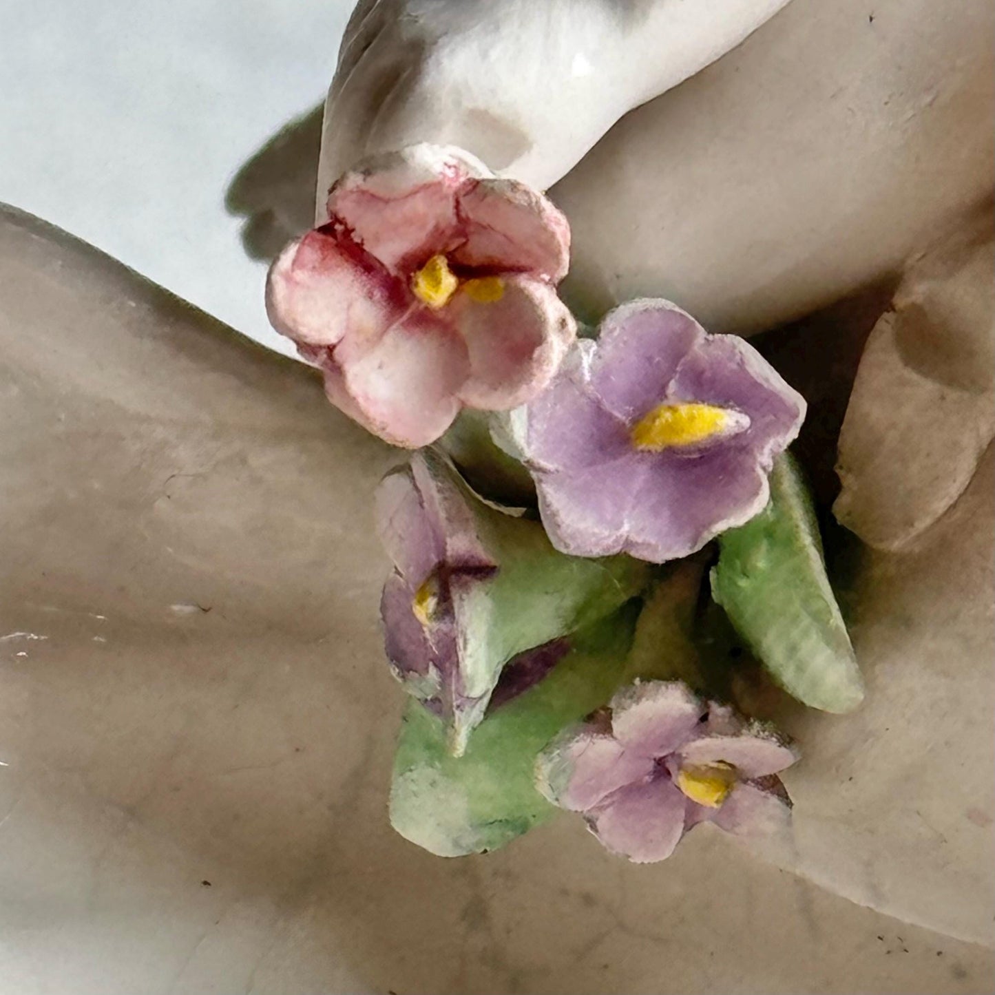 Vintage Cherub in a Shell Trinket Dish