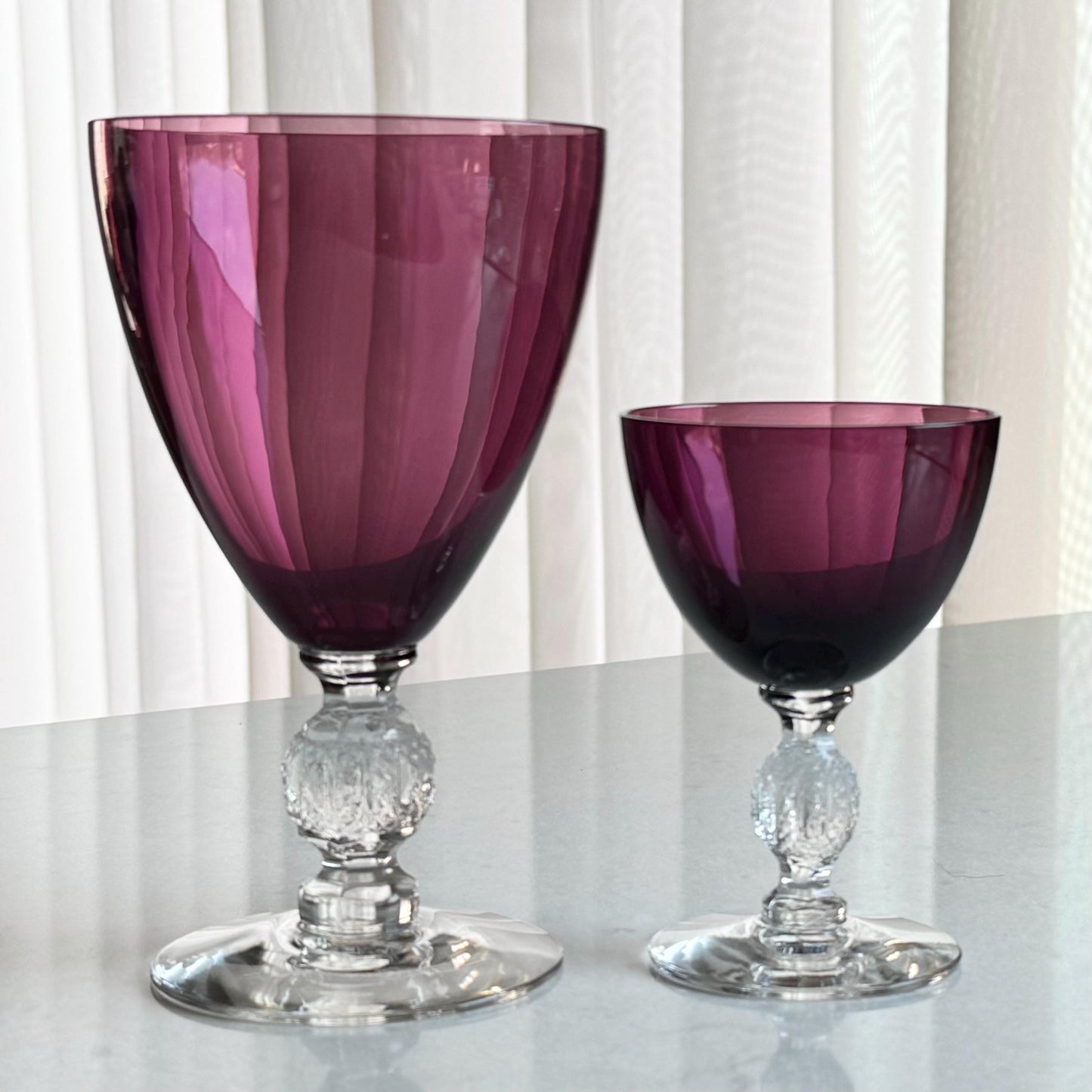 Vintage Cambridge Aurora Amethyst Purple Glasses - 14 Available