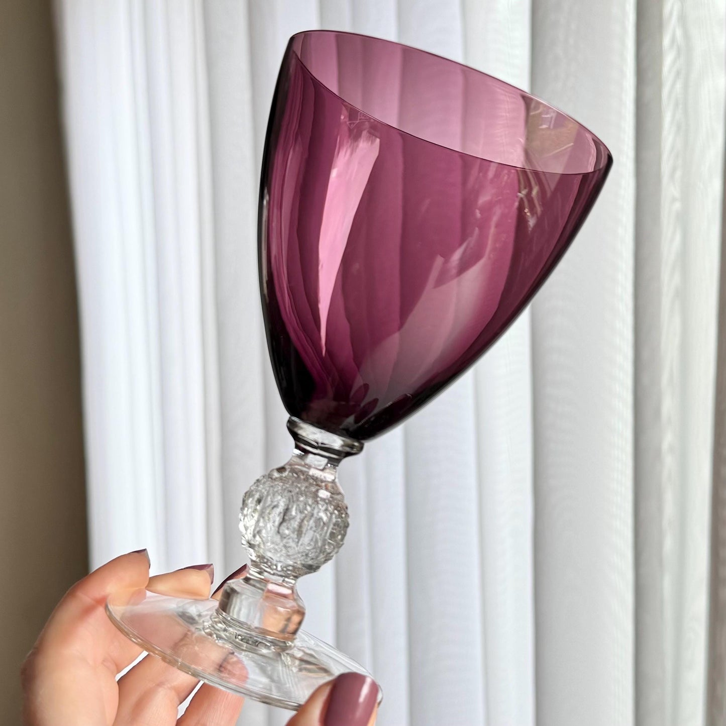 Vintage Cambridge Aurora Amethyst Purple Glasses - 14 Available