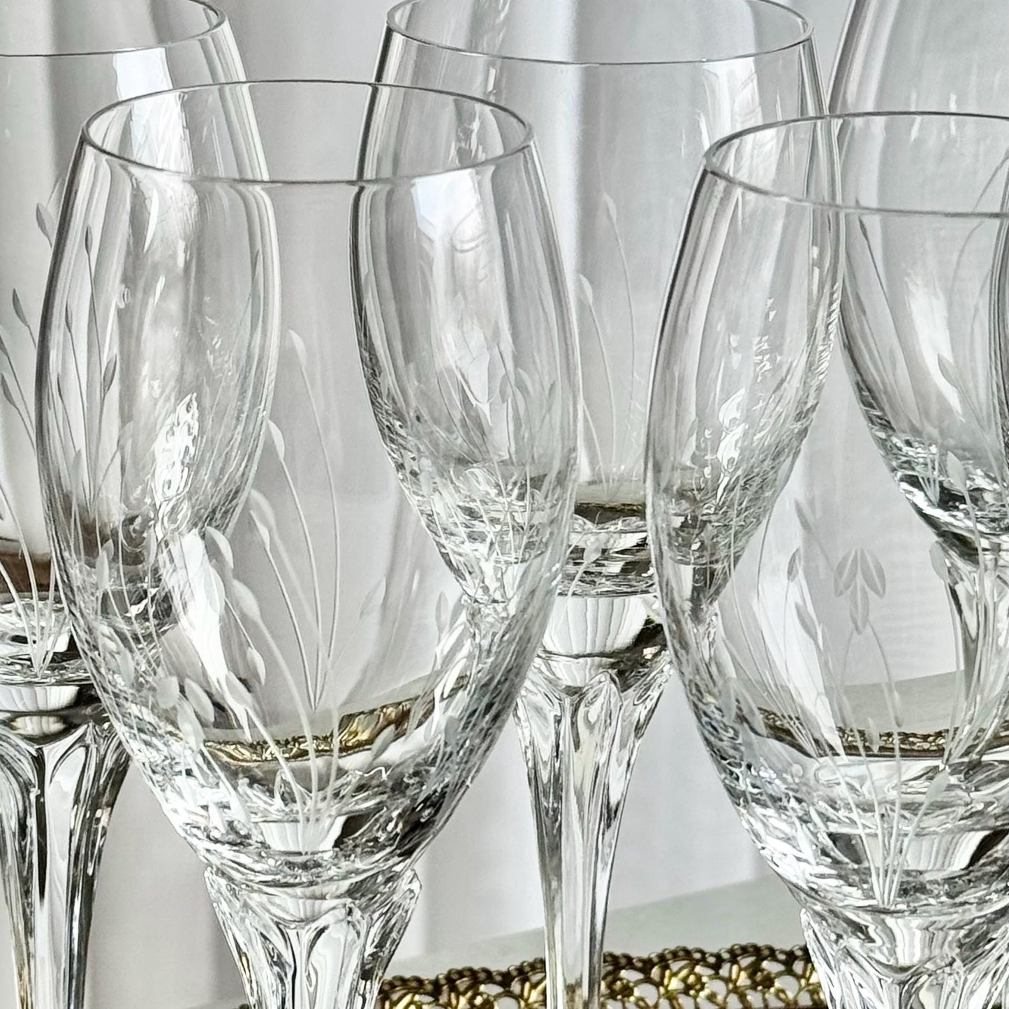Vintage Gorham Jolie Glasses (circa 1983 - 1993) - Set of 12