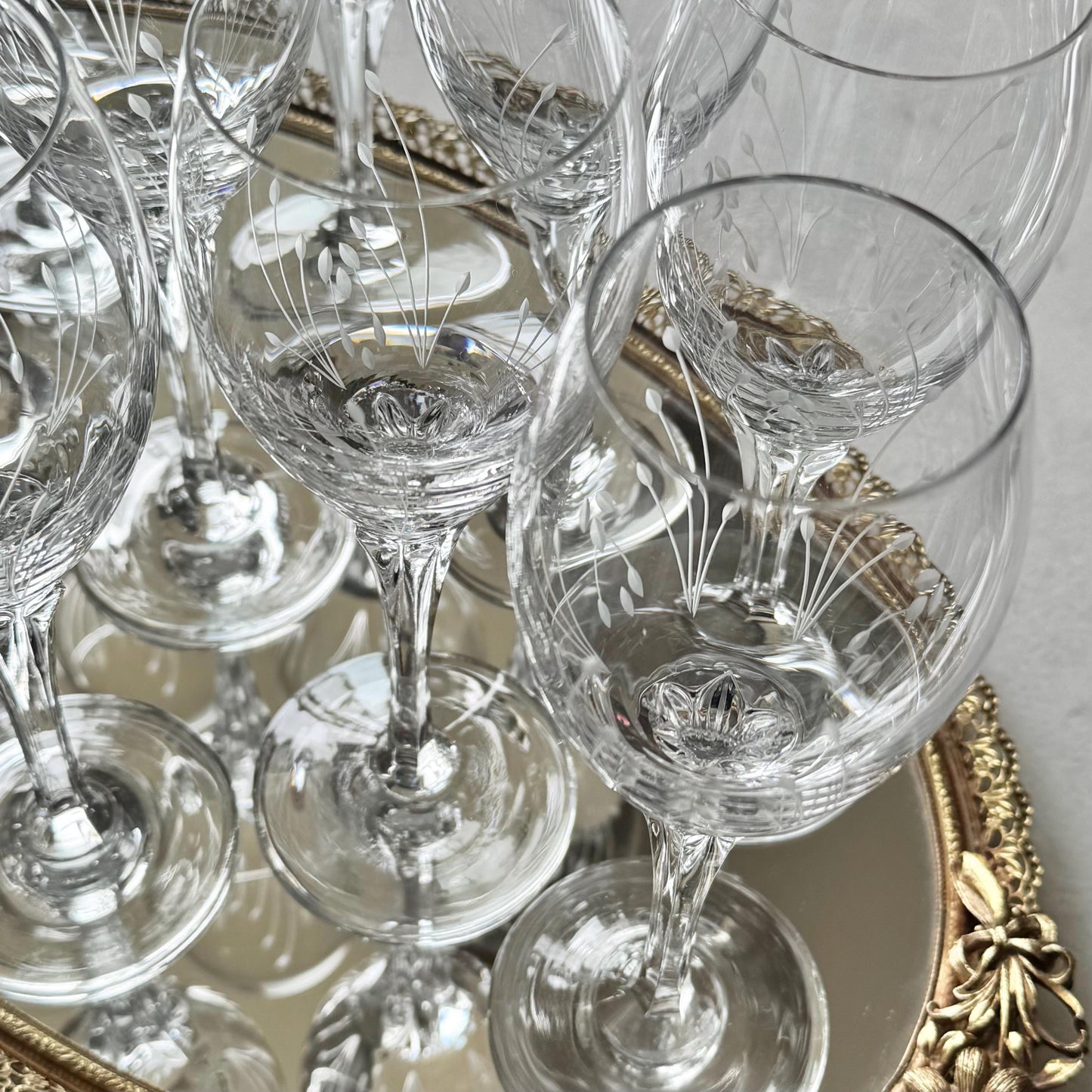 Vintage Gorham Jolie Glasses (circa 1983 - 1993) - Set of 12
