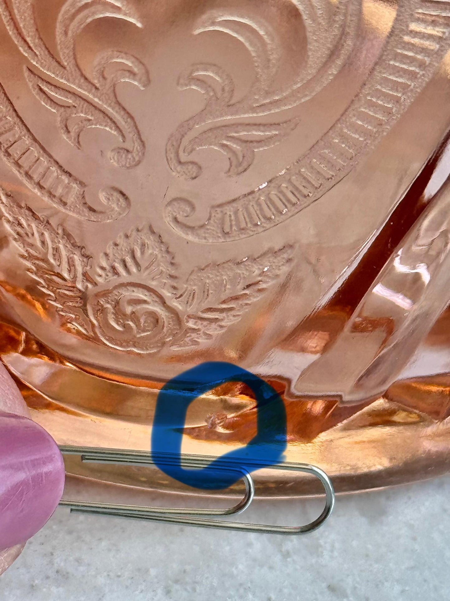 Vintage Hazel Atlas Pink Royal Lace Pitcher (circa 1934 - 1941)